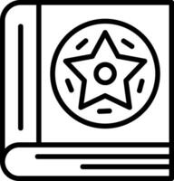 Spellbook Line Icon vector