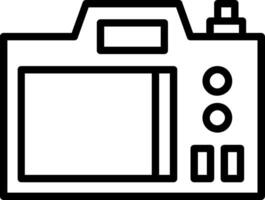 Back Camera Line Icon vector