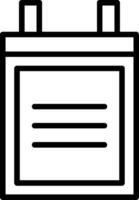 Camera Battery Line Icon vector
