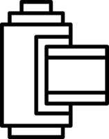 Camera Roll Line Icon vector