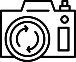 Front Camera Line Icon vector