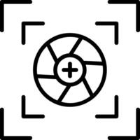 Camera Frame Line Icon vector