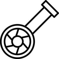Fisheye Camera Line Icon vector