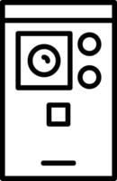Smartphone Camera Line Icon vector