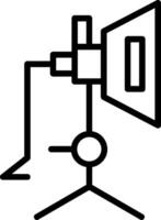 Softbox Line Icon vector