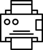 Printer Line Icon vector