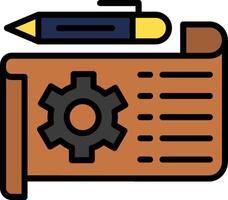 Prototype Line Filled Icon vector