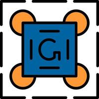 Gestalt Principles Line Filled Icon vector