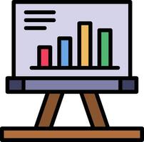 Presentation Line Filled Icon vector