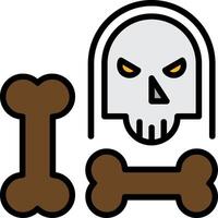 Bones Line Filled Icon vector