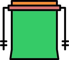 Camera Backdrop Line Filled Icon vector