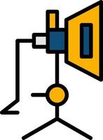 Softbox Line Filled Icon vector