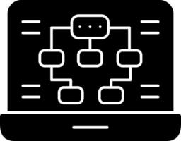 Information Architecture Glyph Icon vector