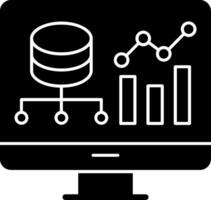 Data Driven Glyph Icon vector
