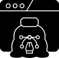 Design Debt Glyph Icon vector