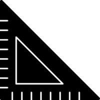 Triangular Ruler Glyph Icon vector