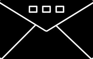 Mail Glyph Icon vector