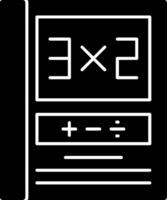 Maths Glyph Icon vector