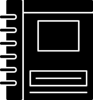 Notebook Glyph Icon