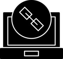 Link Glyph Icon vector