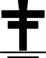Cross Glyph Icon vector