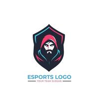 Esports logo design template vector
