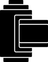 Camera Roll Glyph Icon vector