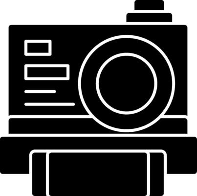 Instant Camera Glyph Icon