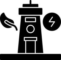 Tidal Power Glyph Icon vector