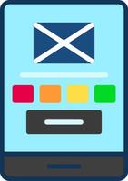 Low Fidelity Wireframe Flat Icon vector