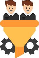 Conversion Rate Flat Icon vector