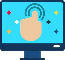 Call To Action Flat Icon vector