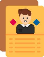 User Persona Flat Icon vector