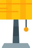 Desk Lamp Flat Icon vector