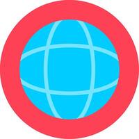 Globe Flat Icon vector