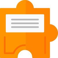 Puzzle Flat Icon vector