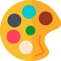 Paint Palette Flat Icon vector