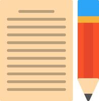 Contract Flat Icon vector