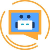Auto Reply Flat Icon vector