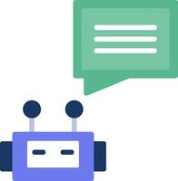 Chatbot Flat Icon vector