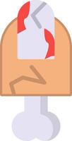 Scary Finger Flat Icon vector