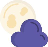 Full Moon Flat Icon vector