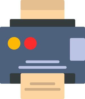 Printer Flat Icon vector