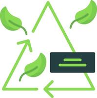 Zero Emission Flat Icon vector