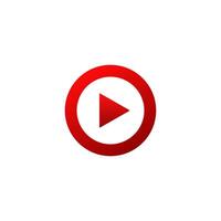 Red live broadcast logo. vector