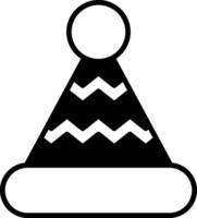 A hat with a pom pom on top vector