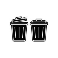 Trash icon for web and mobile app. trash can icon. delete sign and symbol. vector
