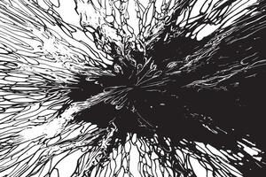 Monochrome abstract black texture overlay on white background vector