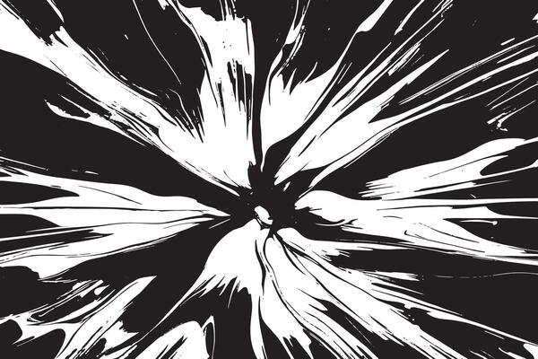 Monochrome abstract texture overlay on white surface for background layering.