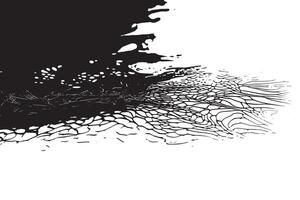 Black texture overlay on minimalist white background design vector